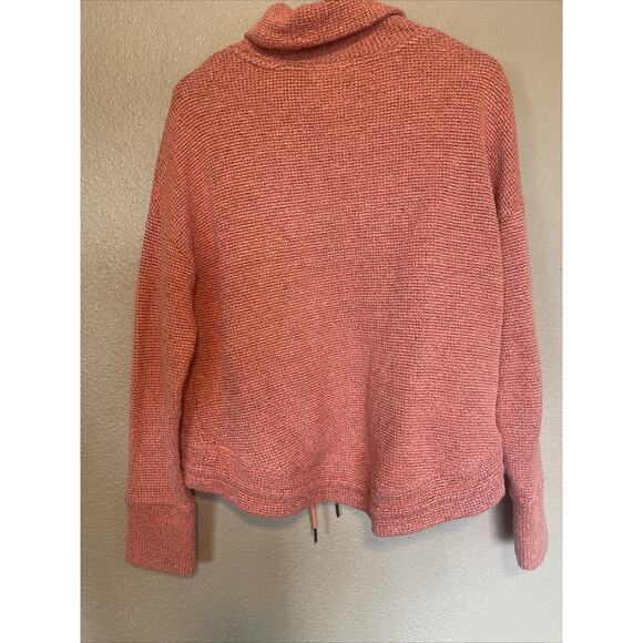 Sweaty Betty Womens Sweater US 4-6 UK Small Funnel Boucle Chunky Knit Pink - Picture 9 of 9